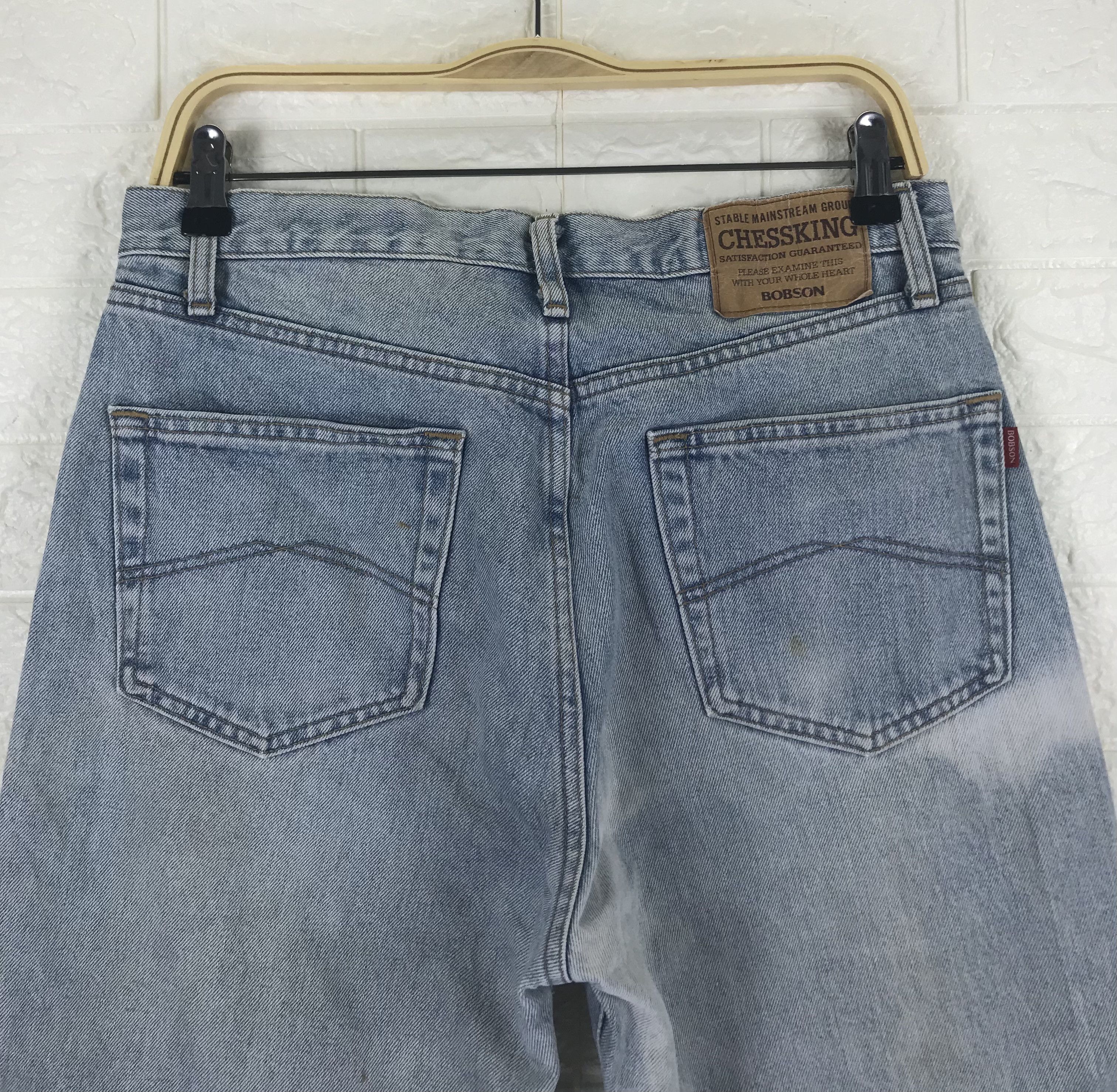 Vintage Vintage Bobson Chessking Light Wash Jeans Size US 31 - 6 Thumbnail