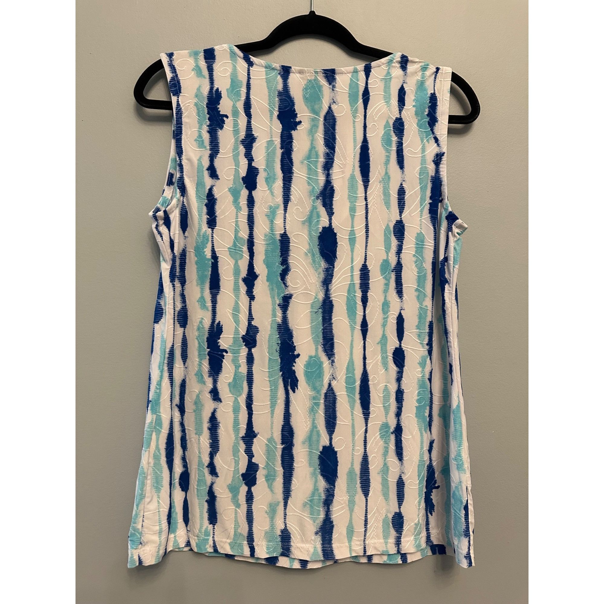 JM Collection Sleeveless Tank Top with Stripes Size M Size M / US 6-8 / IT 42-44 - 3 Thumbnail