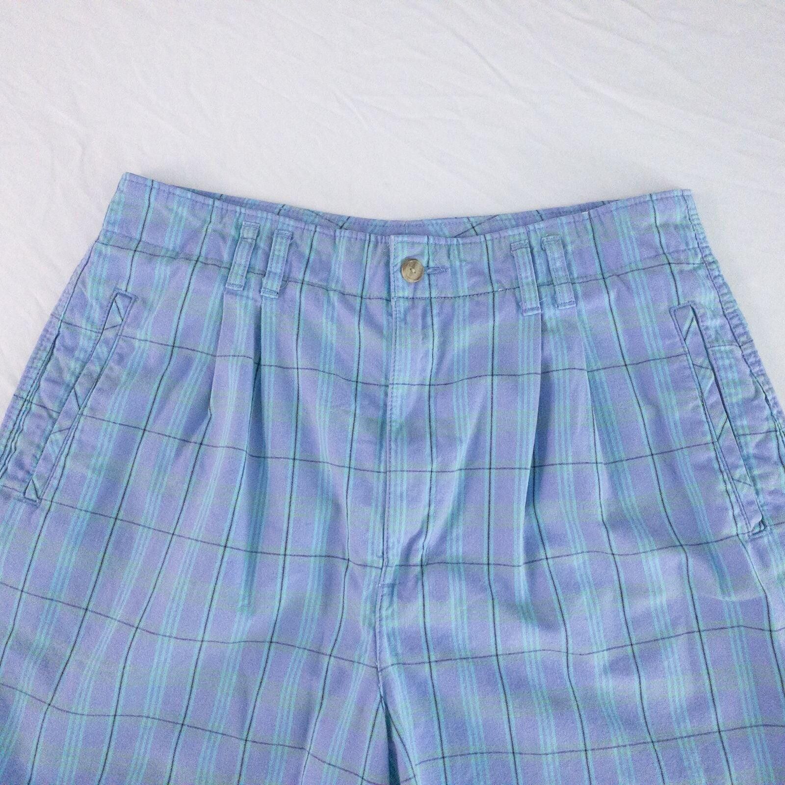 Other Levis Dockers Purple Plaid Shorts Womens Large Size 30" / US 8 / IT 44 - 2 Thumbnail