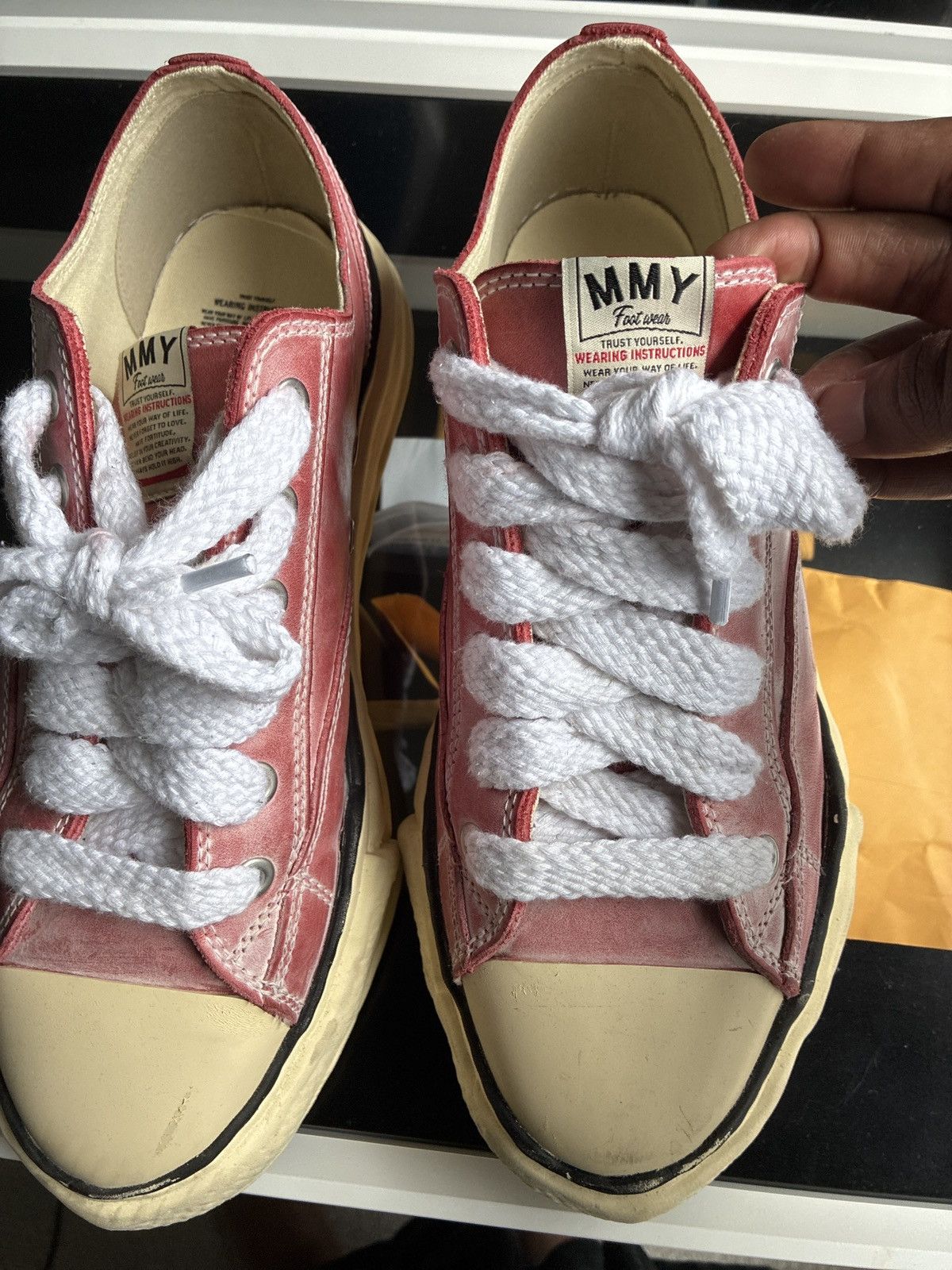 Maison MIHARA YASUHIRO Red/off white Maison Mihara shoes Size US 11 / EU 44 - 9 Thumbnail