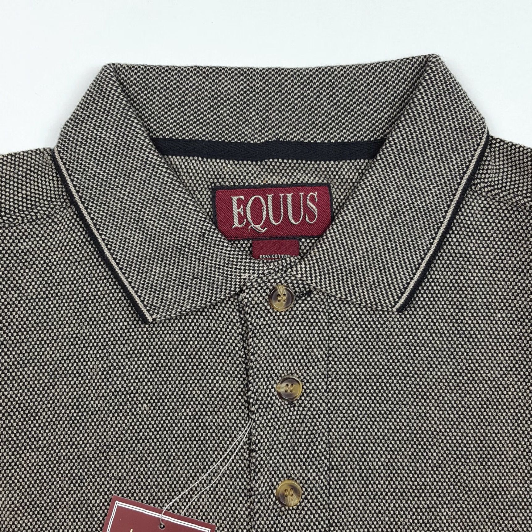 Vintage VINTAGE Equus Polo Shirt Short Sleeve Gray 90s Casual Tennis Golf Preppy Mens Small Size US S / EU 44-46 / 1 - 4 Thumbnail