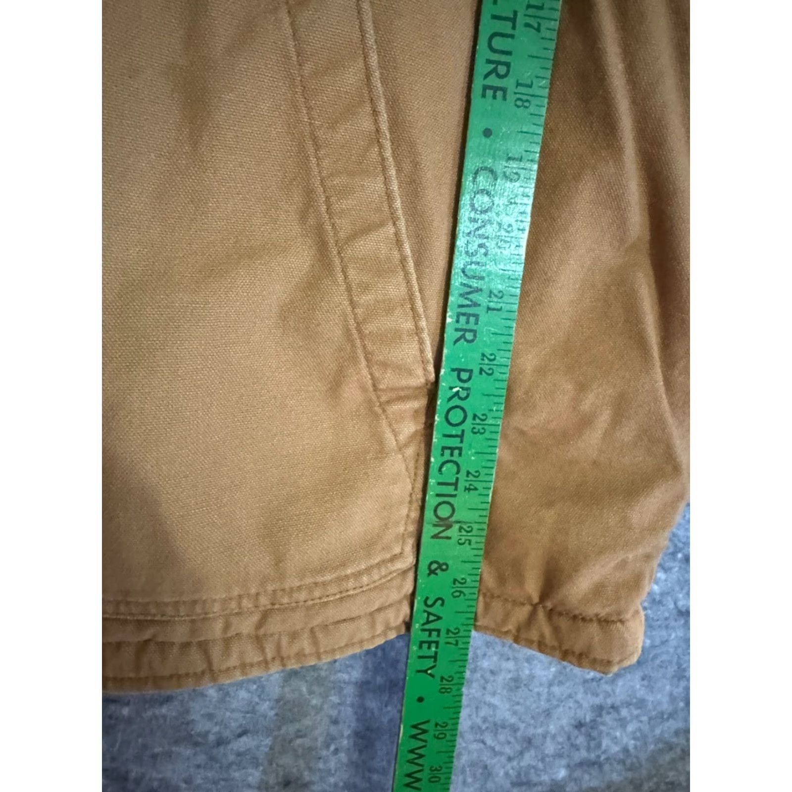 Dickies VINTAGE Dickies "Work" Fleece Lined Hooded Jacket Chore Work Coat 3XL Brown Tan Mens Size US XXL / EU 58 / 5 - 4 Thumbnail