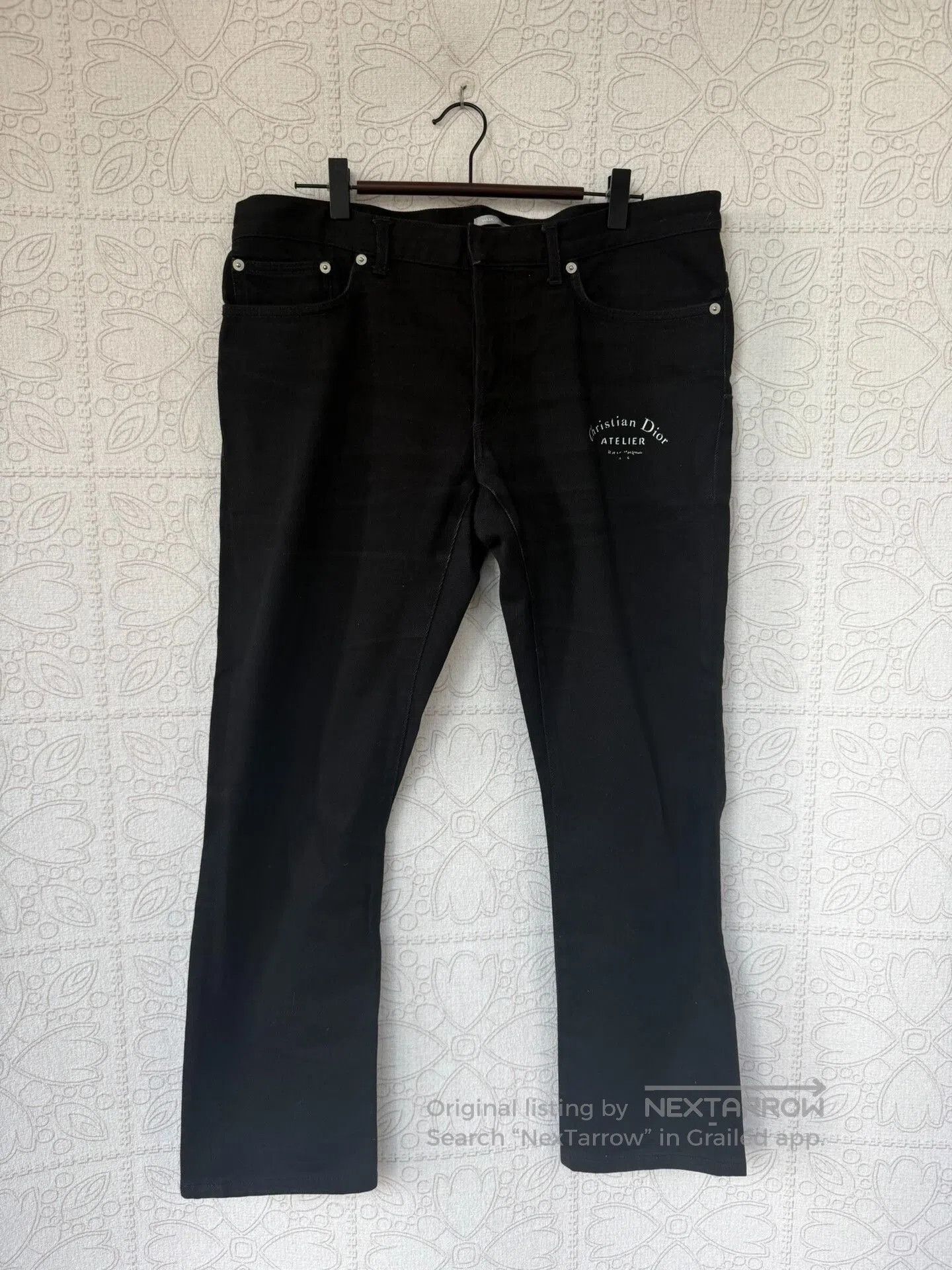 Dior Dior Logo Denim Pants in Black. Size US 33 - 1 Thumbnail