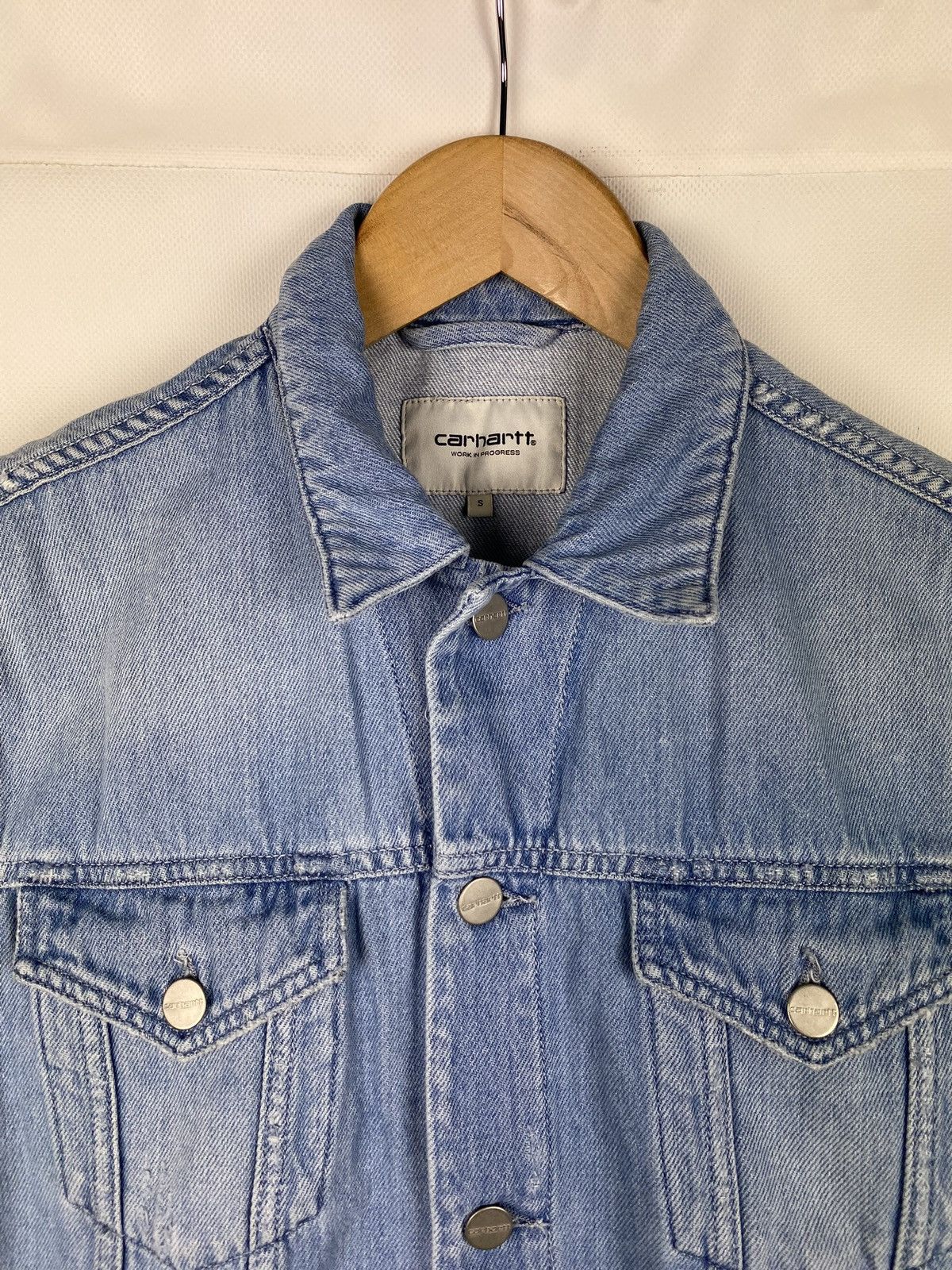 Carhartt Carhartt WIP W’ Trucker Denim Vest Jacket size S Size S / US 4 / IT 40 - 8 Thumbnail