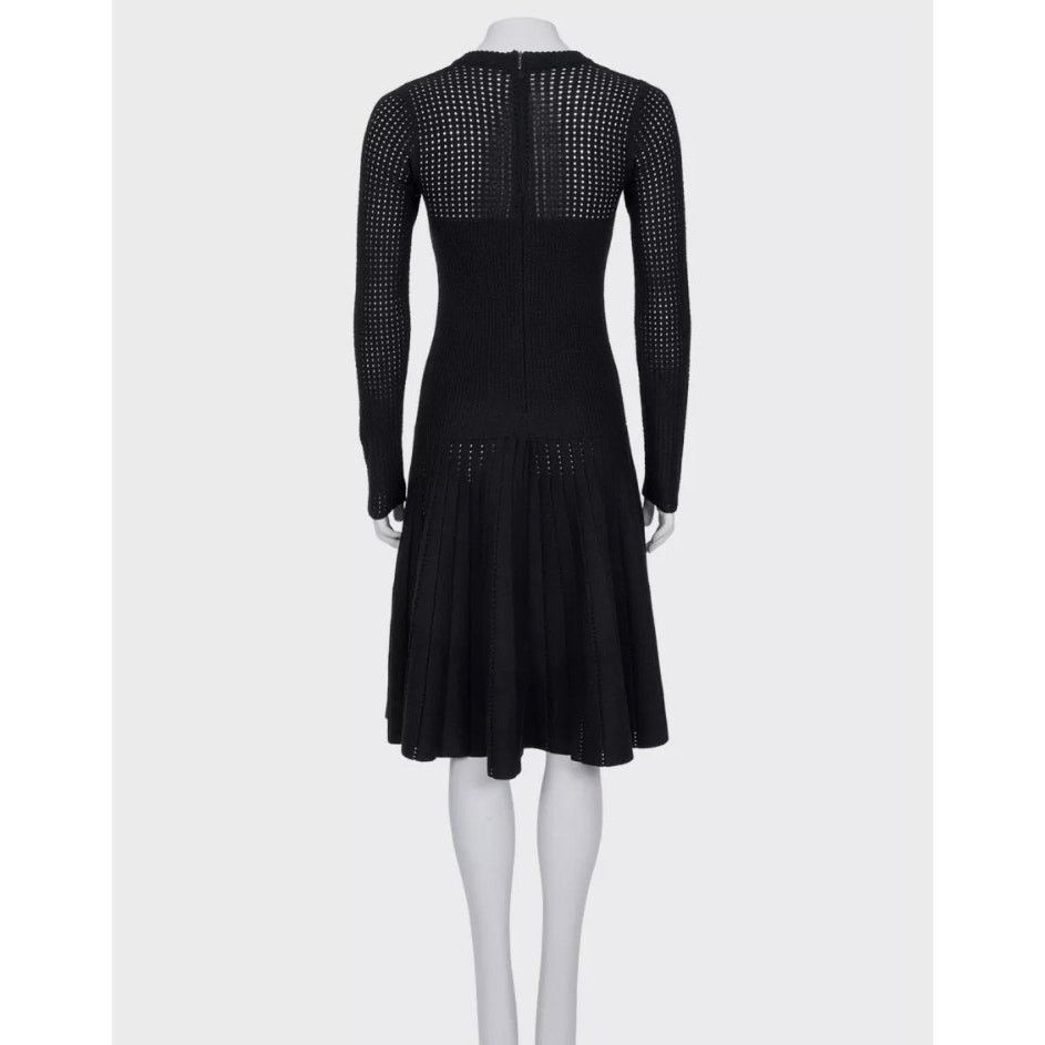 Alaia Alaïa Black Fitted Perforated Zipper Dress XS Size XS / US 0-2 / IT 36-38 - 3 Thumbnail