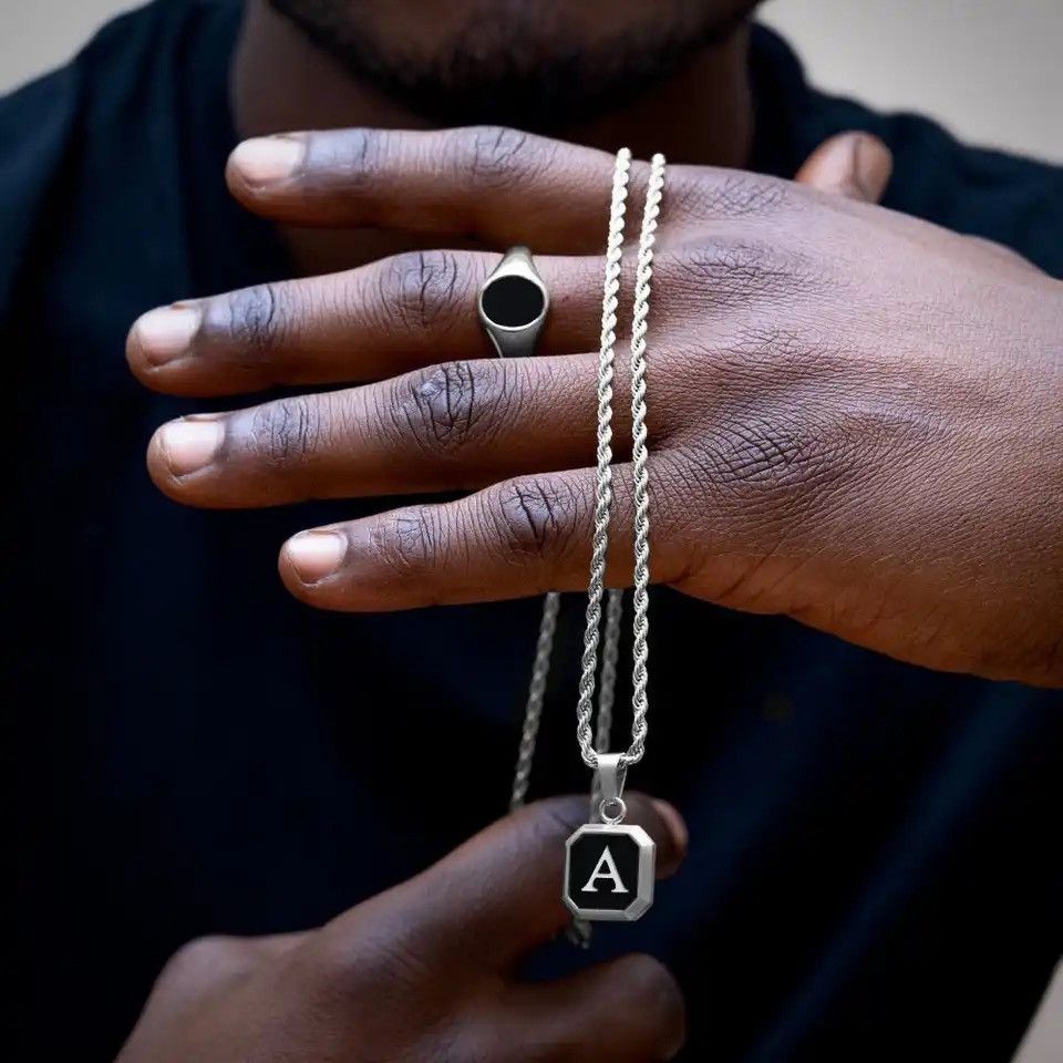Other A-Z Initial Letters Men Necklaces Size ONE SIZE - 3 Thumbnail