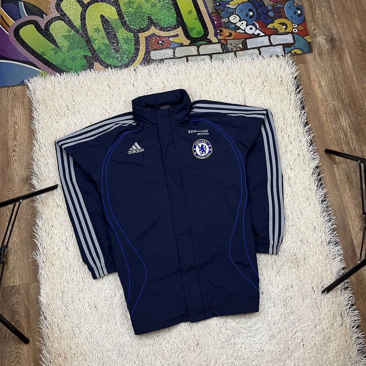 Vintage Adidas Chelsea Football Jacket Soccer Training 2006
