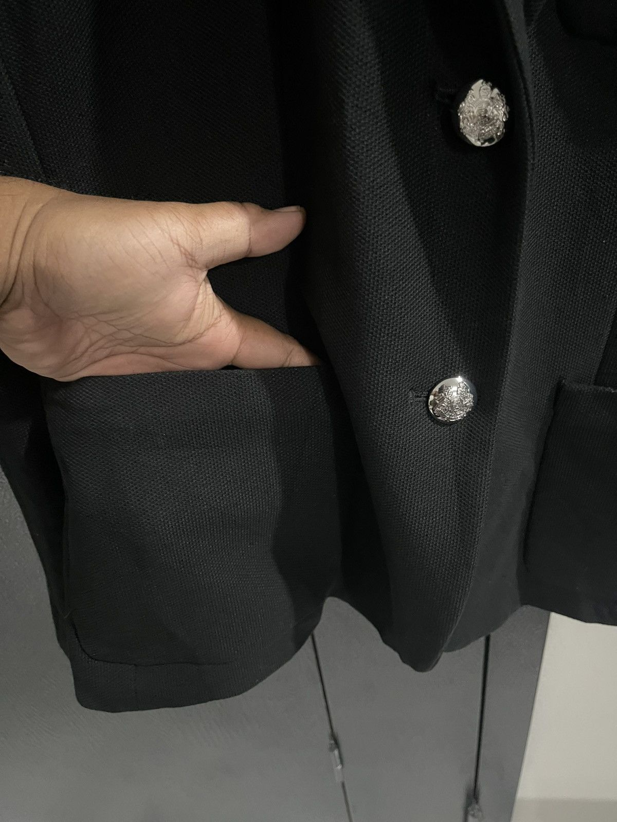 Lauren Ralph Lauren × Ralph Lauren Lauren Ralph Lauren Patch Jacquard Blazer Black Jacket Size L / US 10 / IT 46 - 8 Thumbnail