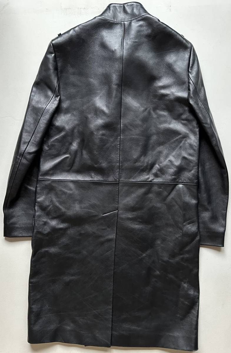 Dior × Hedi Slimane AW01 SOLITAIRE double breasted leather coat Size US L / EU 52-54 / 3 - 3 Thumbnail