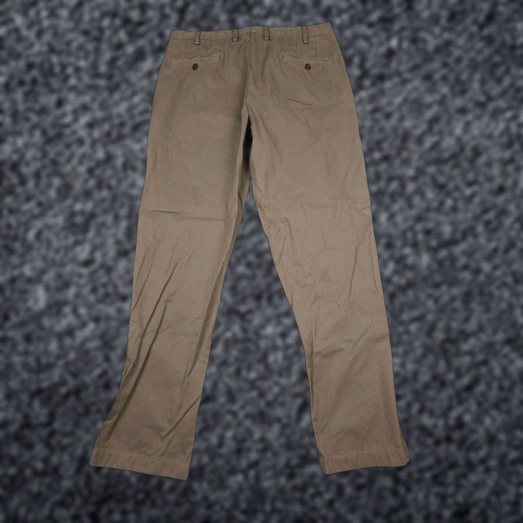 Sid Mashburn Sid Mashburn Mens Pants Chino Cotton Flat Front Brown 34 Regular Straight Inseam 30 Size 32 x 30 Size US 32 / EU 48 - 1 Thumbnail