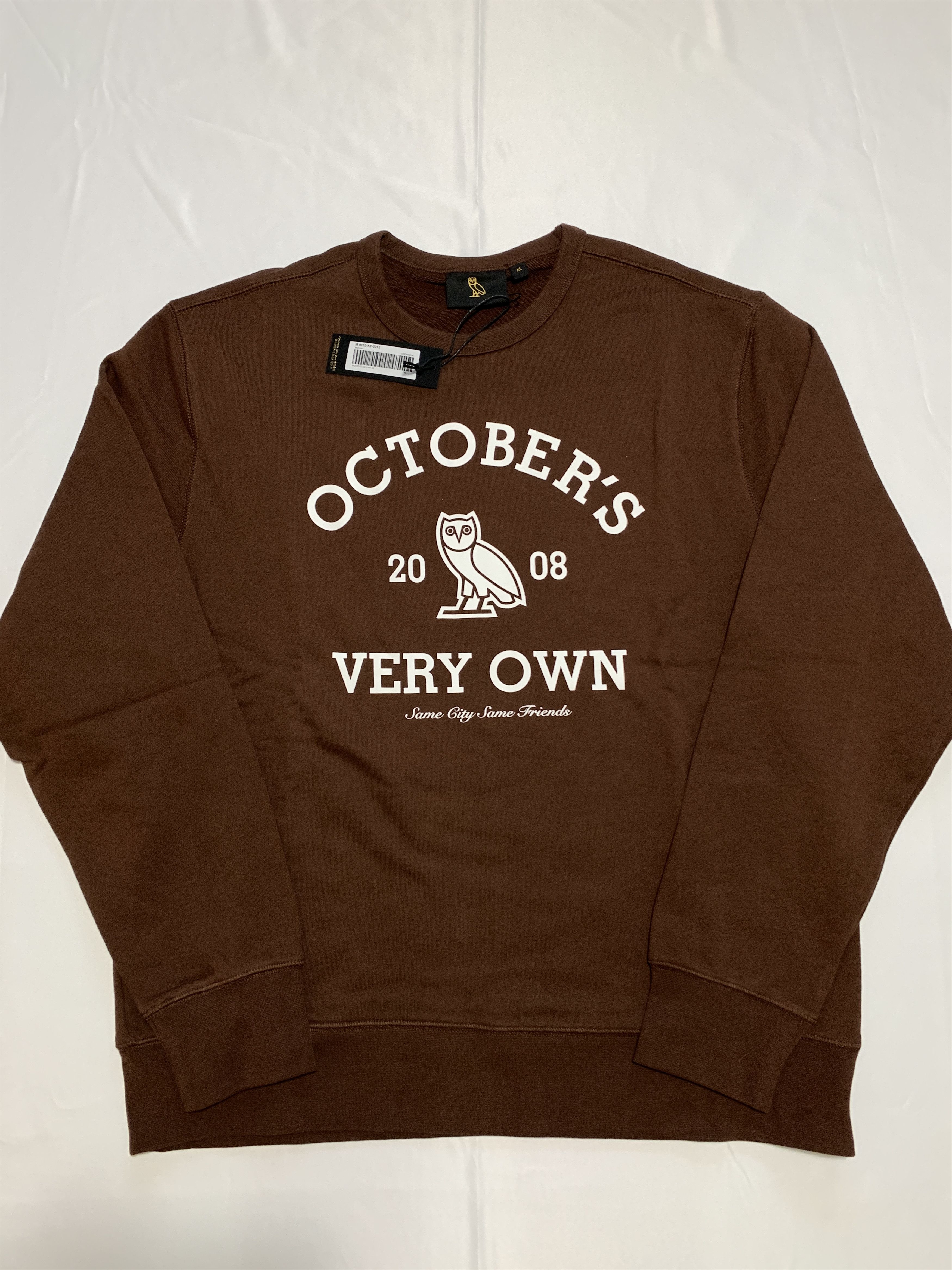 Drake *RARE* OVO Collegiate Crewneck Chocolate Brown Size US XL / EU 56 / 4 - 2 Thumbnail