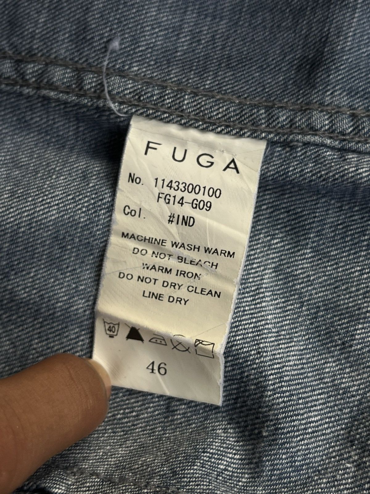 GOSTAR DE FUGA 2000s FUGA JAPANESE DENIM SHIRTS VKEI SEDITIONARIES GOTHIC Size US M / EU 48-50 / 2 - 11 Thumbnail