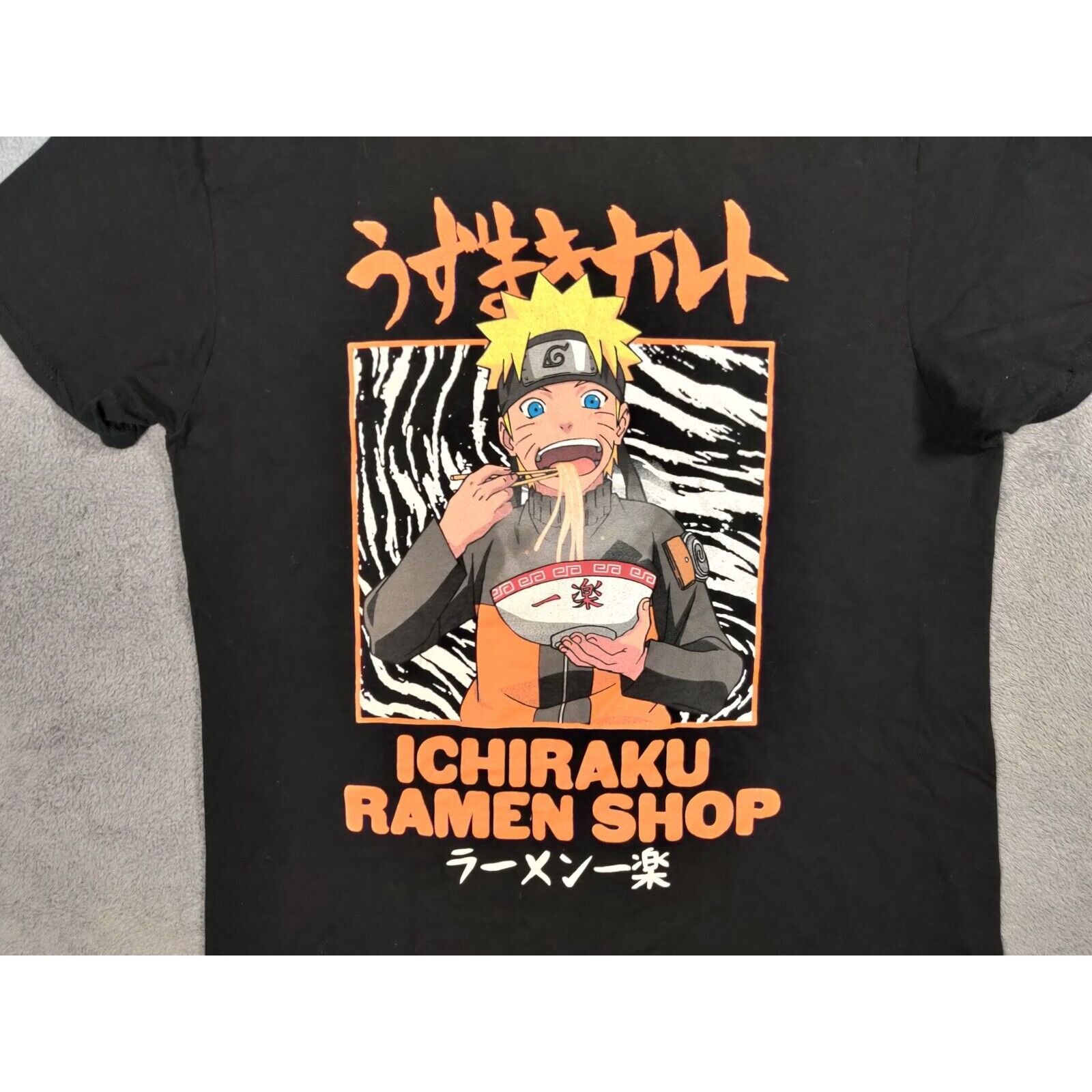 Other Naruto Shirt Adult Mens Large Black Orange Ichiraku Ramen Size US L / EU 52-54 / 3 - 2 Thumbnail