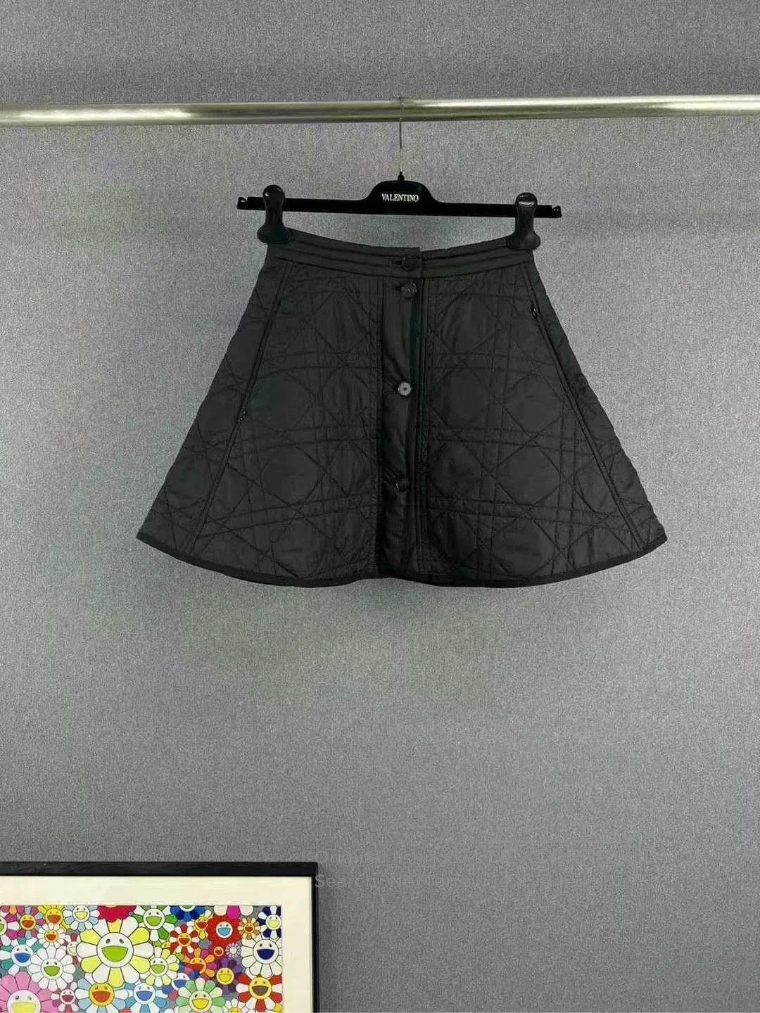 Dior dior black quilted mini skirt. Size 37" - 1 Thumbnail