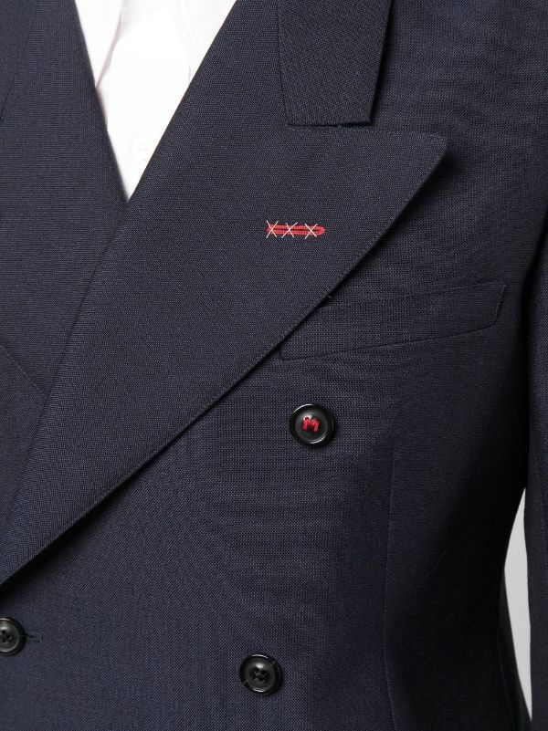 Maison Margiela NEW Sartorial Line Navy Mohair Wool Blazer Jacket Stitch Size 42R - 3 Thumbnail