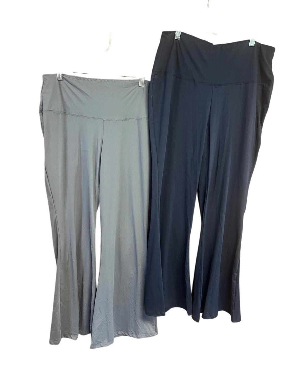 NBDN Nobrandedon No Brand Wide Leg Lounging Pants (2) pr Sz 2XL NWOT Size 42" / US 20 - 1 Thumbnail