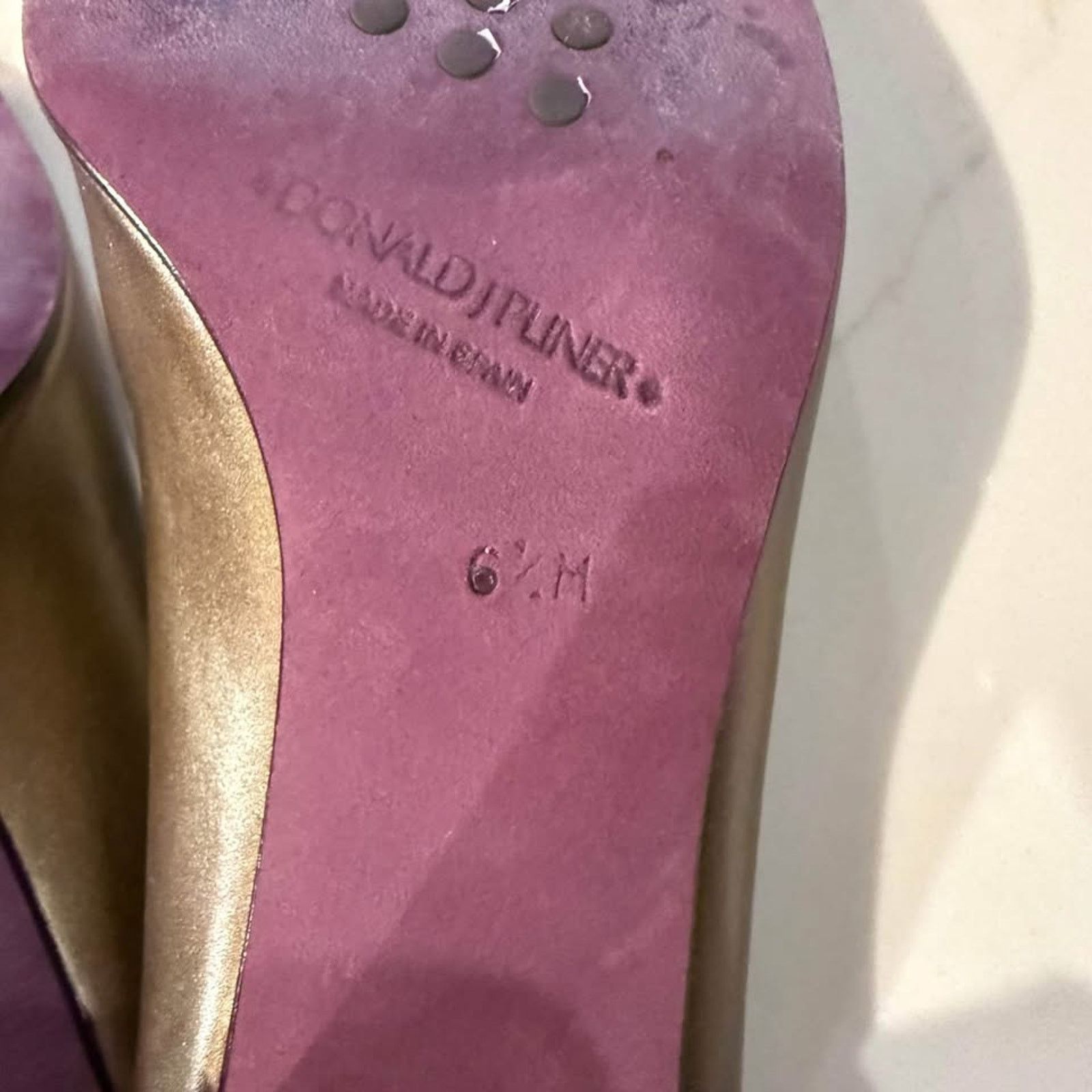 Donald Pliner Vintage Donald J Pliner Latara Square Toe Heels Womens 6.5 Size US 6.5 / IT 36.5 - 8 Thumbnail