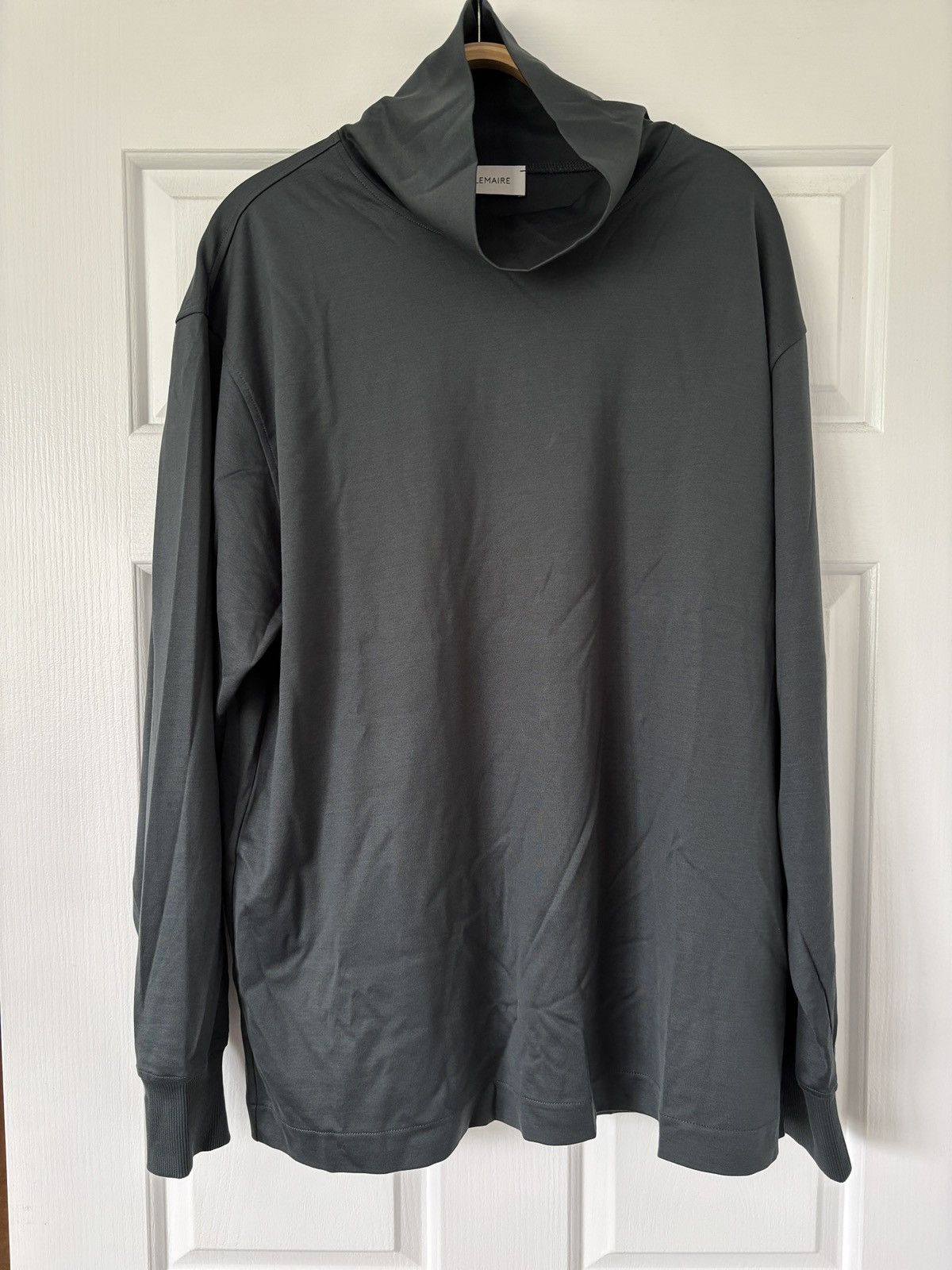Lemaire High collar sweatshirt, Dark Slate, XL Size US XL / EU 56 / 4 - 2 Thumbnail