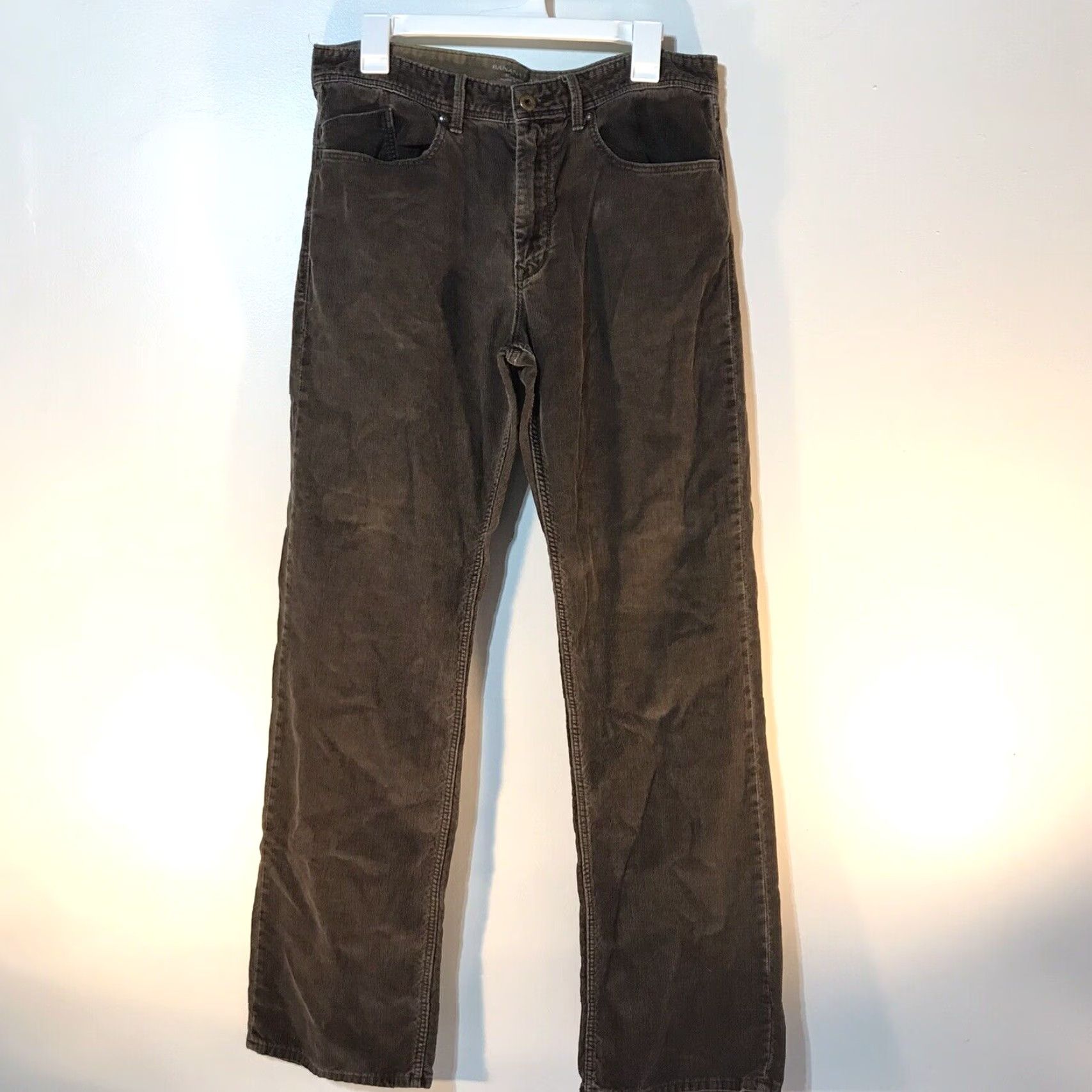 Banana Republic Banana Republic Mens Pants Corduroy Straight Fit Size 33 Fall Winter Dress Casual Brown Size US 33 - 2 Thumbnail