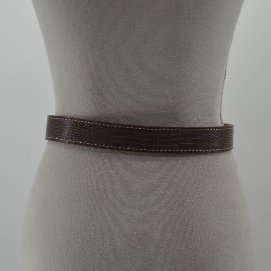 Vintage TexTan Women's Western Cowgirl Brown Leather Belt Boho Sz 28 Size ONE SIZE - 10 Thumbnail