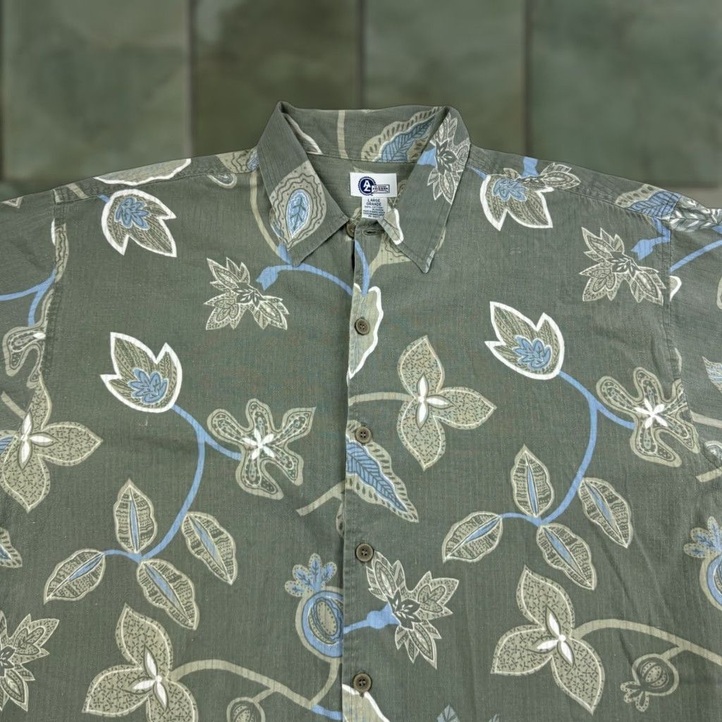 Vintage VINTAGE Arizona Jeans Button-Up Shirt Mens Large Green Outdoor 90s Y2K Arizona Jeans Regular Short Sleeve Button Up Shirt Size US L / EU 52-54 / 3 - 1 Thumbnail