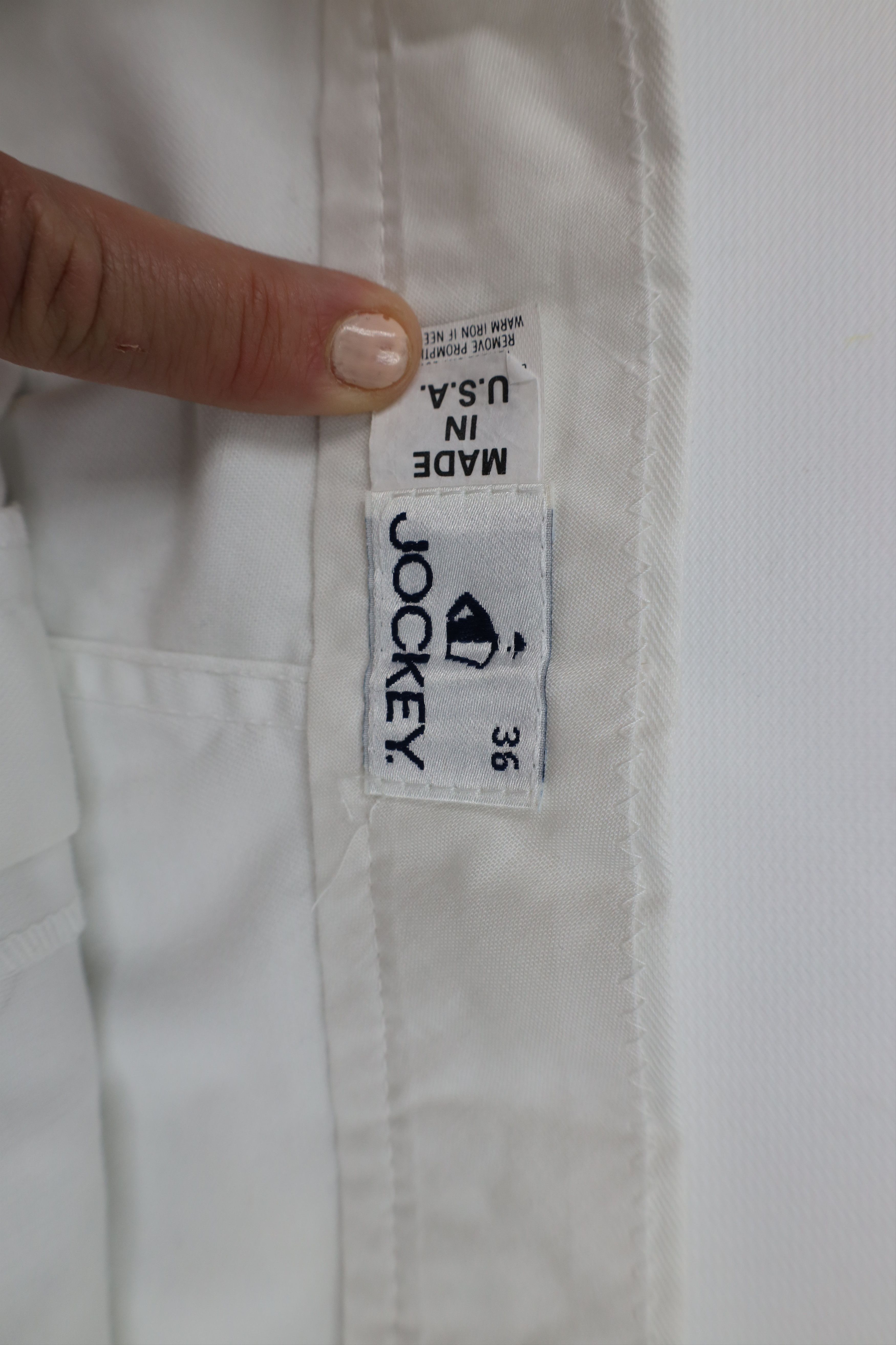 Vintage Vintage 70s Streetwear Above Knee Chino Shorts White USA Size US 36 / EU 52 - 8 Thumbnail