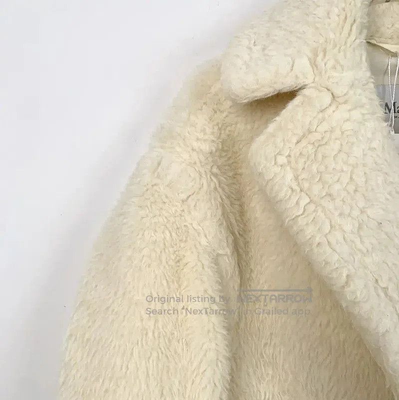 Max Mara MaxMara White Alpaca Wool Women's Coat . Size XS / US 0-2 / IT 36-38 - 3 Thumbnail