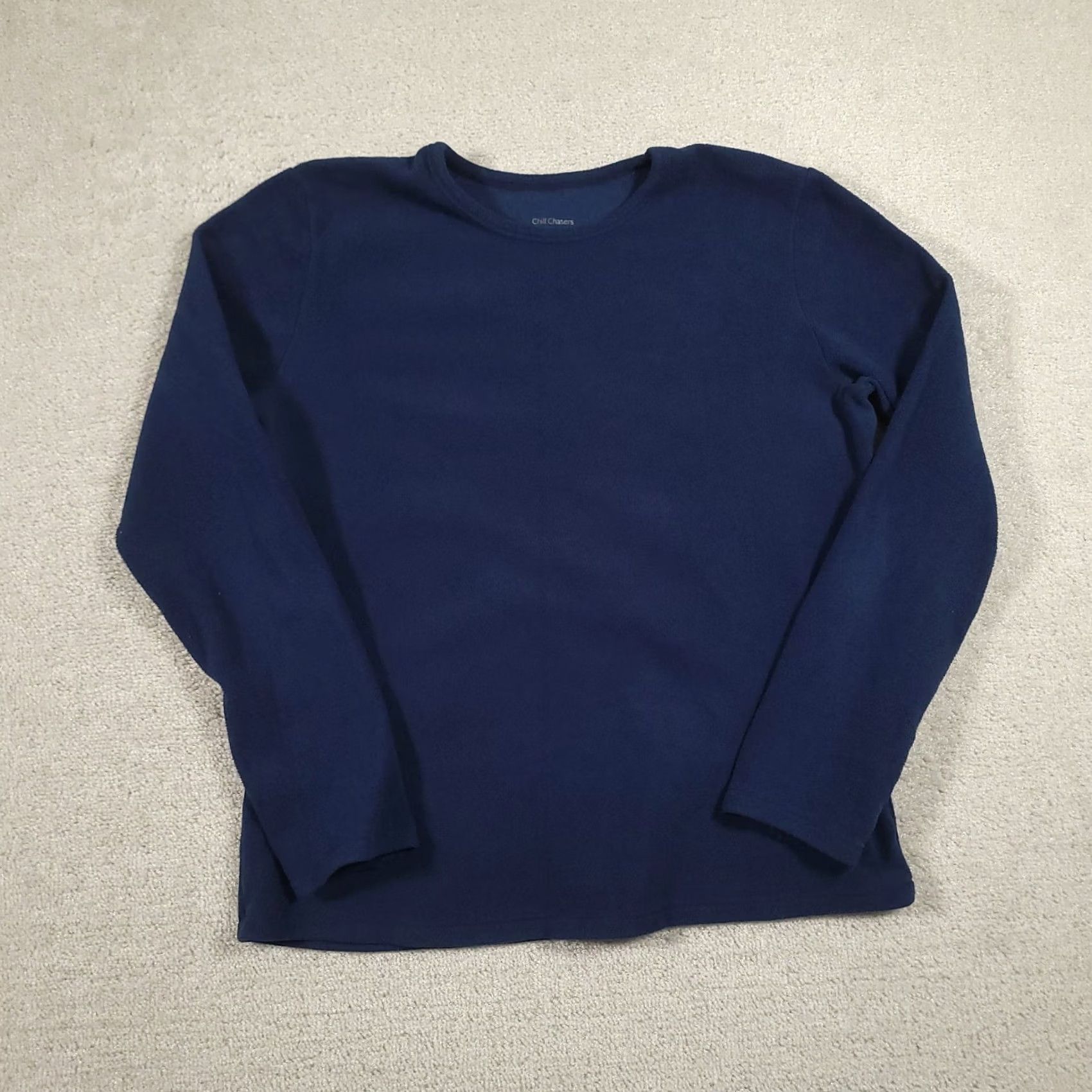 Vintage Cuddl Duds Chill Chasers Stretch Fleece Blue Long Sleeve Crew Neck XL Shirt Womens Size XL / US 12-14 / IT 48-50 - 2 Thumbnail