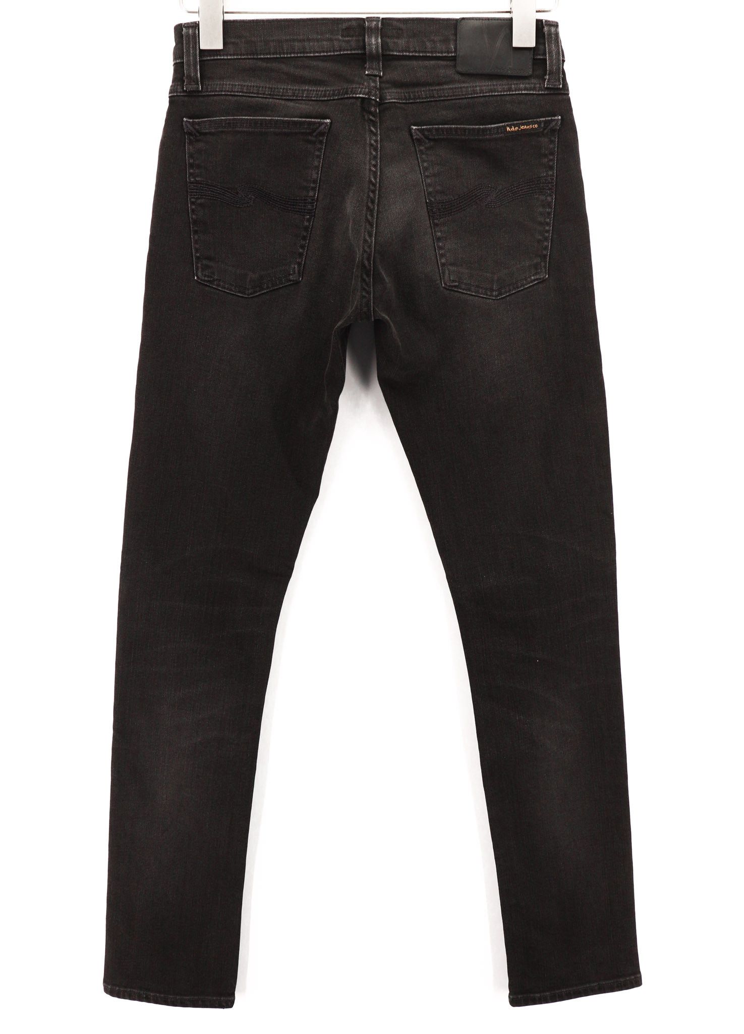 Nudie Jeans LONG JOHN W28/L32 Slim Fit Stretch Black Cotton 80597 Size US 28 / EU 44 - 2 Thumbnail