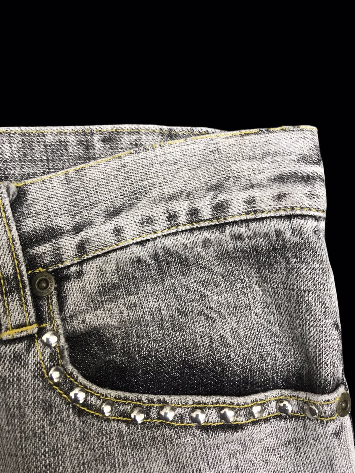 Designer × Japanese Brand 💥FLARE💥MONSIEUR NICOLE LIGHT BLACK WASH FLARE DENIM F190 Size US 32 / EU 48 - 10 Thumbnail