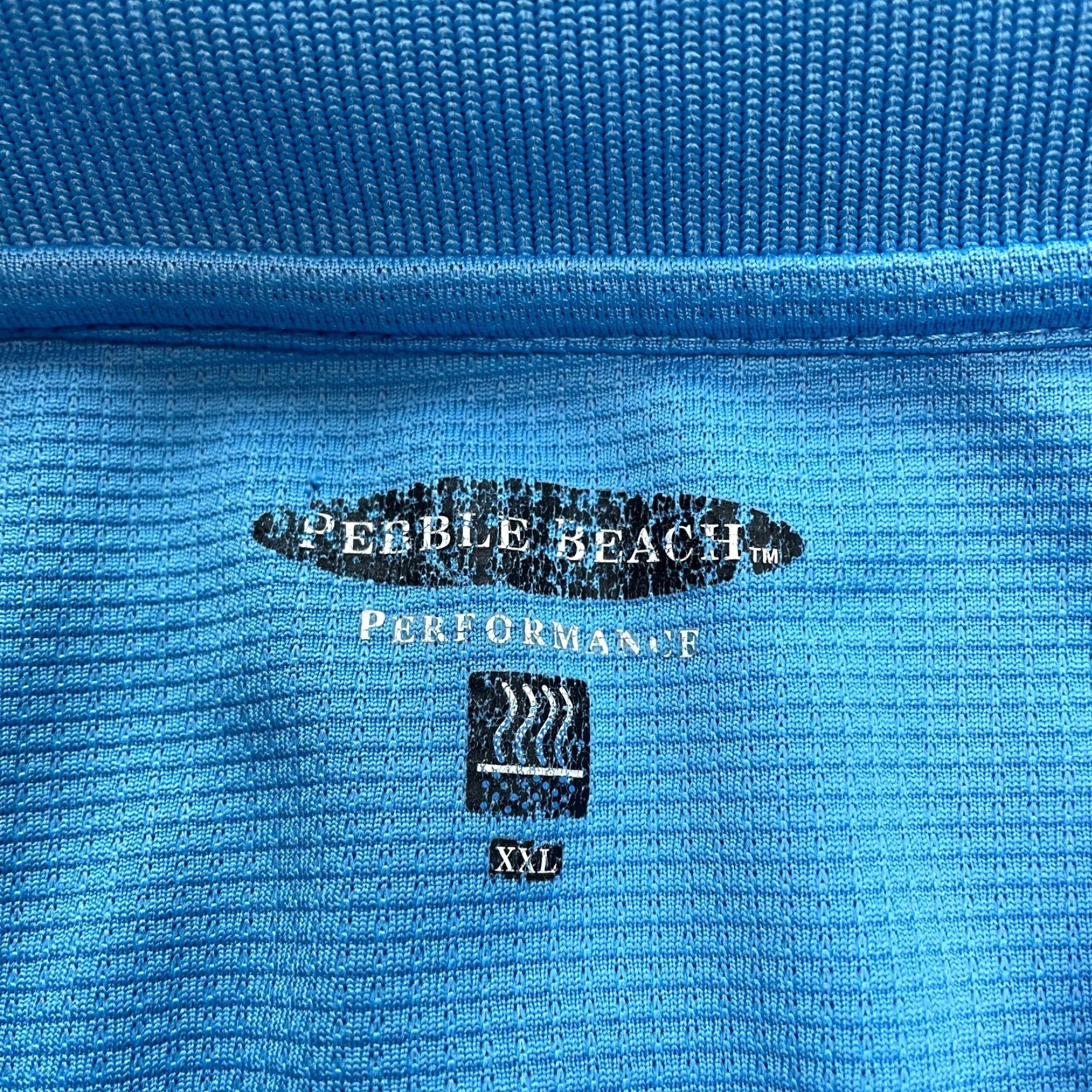 Vintage Pebble Beach Polo Shirt Mens 2XL Regular Short Sleeve Blue Pebble Beach Logo Golf Shirt Size US XXL / EU 58 / 5 - 2 Thumbnail