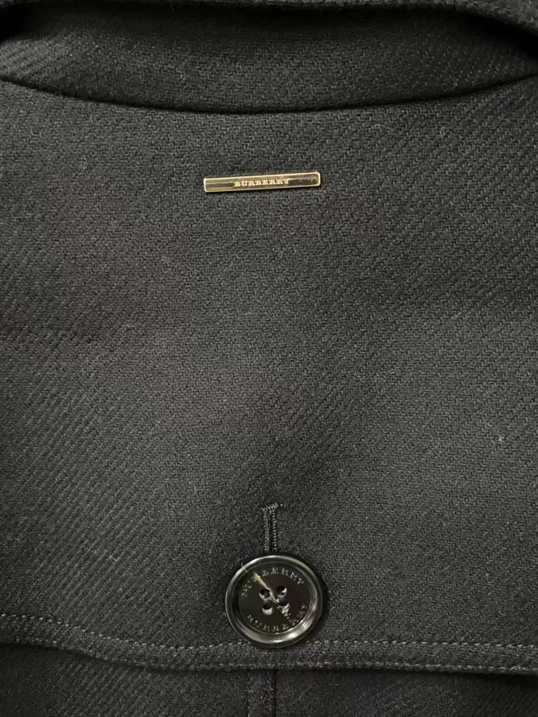 Burberry Burberry Black Stand Collar Cashmere Coat Size US 7 / EU 40 - 6 Thumbnail