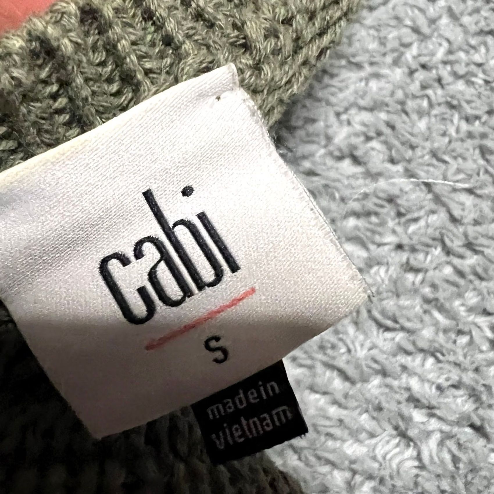 Vintage CAbi Sweater Womens S Green Scout Pullover Boxy Fit Size S / US 4 / IT 40 - 6 Thumbnail