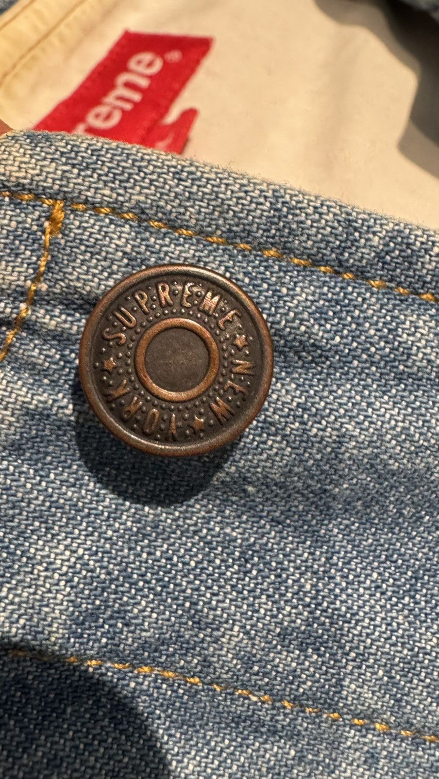 Supreme Supreme Denim Parka Jacket Coat ss14 classic logo rare Size US XL / EU 56 / 4 - 6 Thumbnail