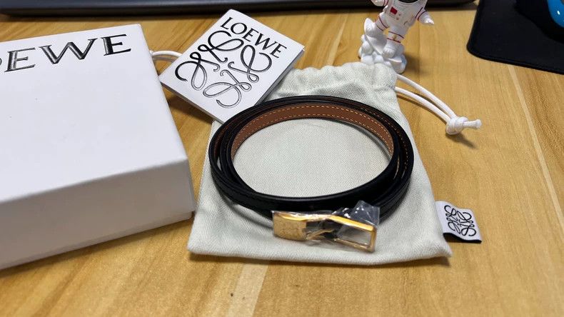 Loewe LOEWE size 75cm Amazona smooth padlock buckle belt Size ONE SIZE - 2 Thumbnail