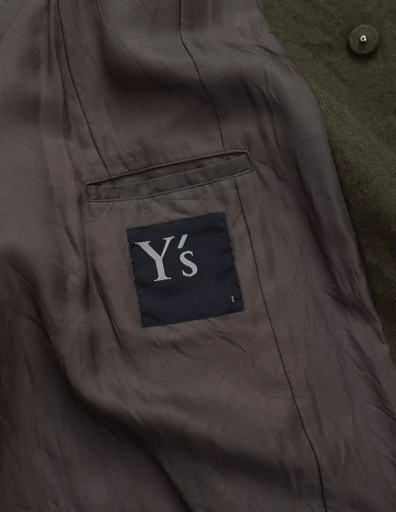 Yohji Yamamoto Yohji Yamamoto Moss-green concealed one-button felted wool Size US S / EU 44-46 / 1 - 9 Thumbnail