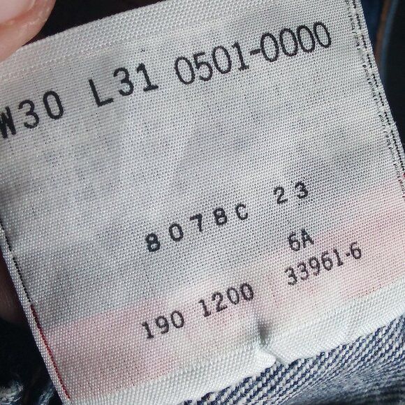 Levi's Vintage Levi's 501 Button Fly Denim Blue Jeans 30x31 Size US 30 / EU 46 - 7 Thumbnail