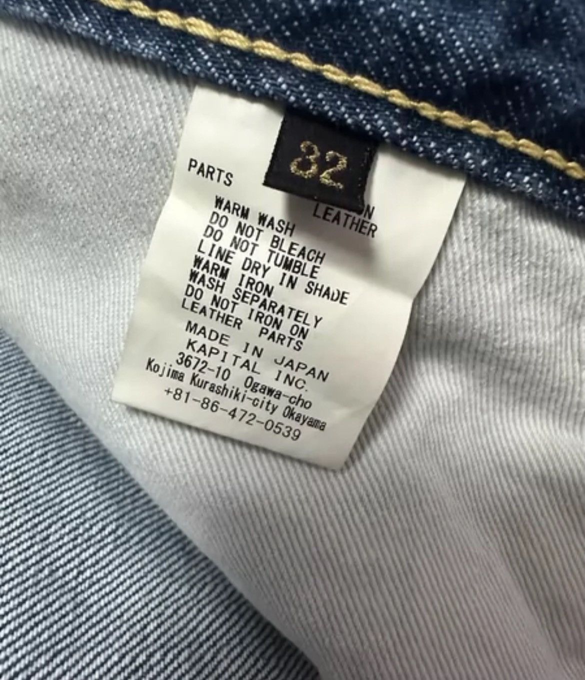 Kapital Kapital Hirata Vintage Wash Jeans And Pants - DMC-2508 Size US 32 / EU 48 - 4 Thumbnail