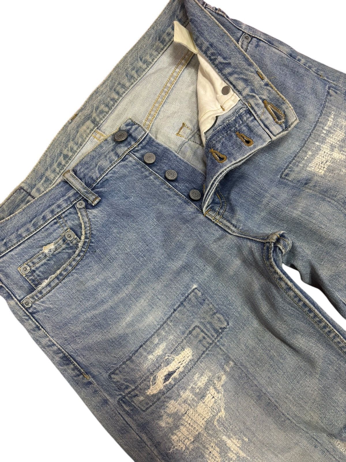Hysteric Glamour Vintage Kinky Hysteric Glamour Distressed Patchwork Jeans Size US 31 - 3 Thumbnail