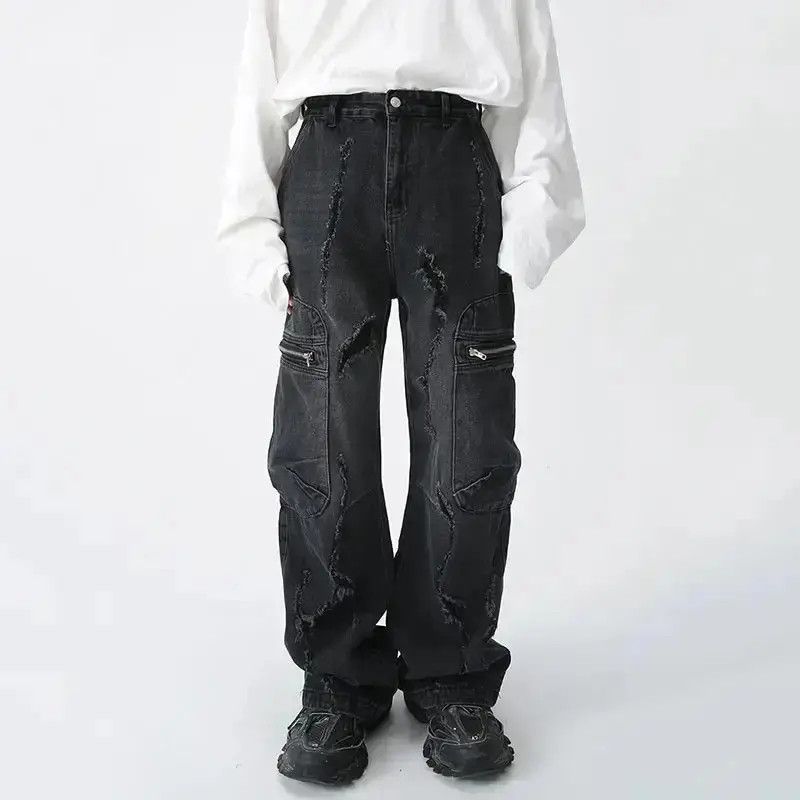 Japanese Brand Vintage style jeans with pockets tight-fitting fashion Size US 32 / EU 48 - 1 Thumbnail