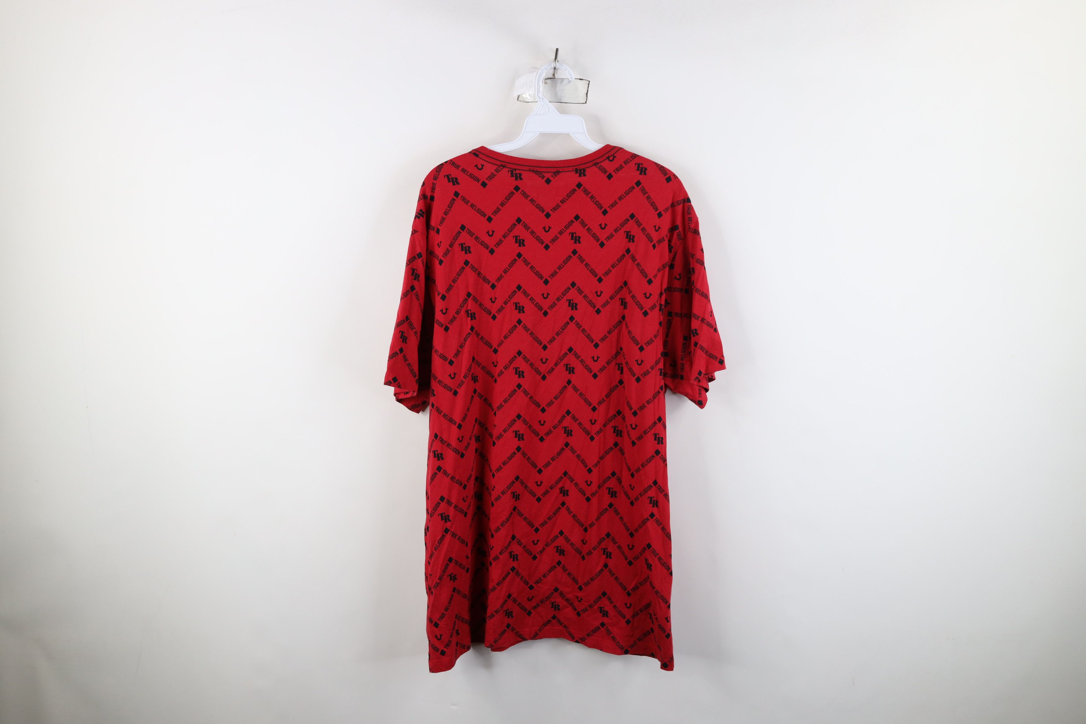 True Religion True Religion All Over Print Short Sleeve T-Shirt Red Size US XL / EU 56 / 4 - 10 Thumbnail