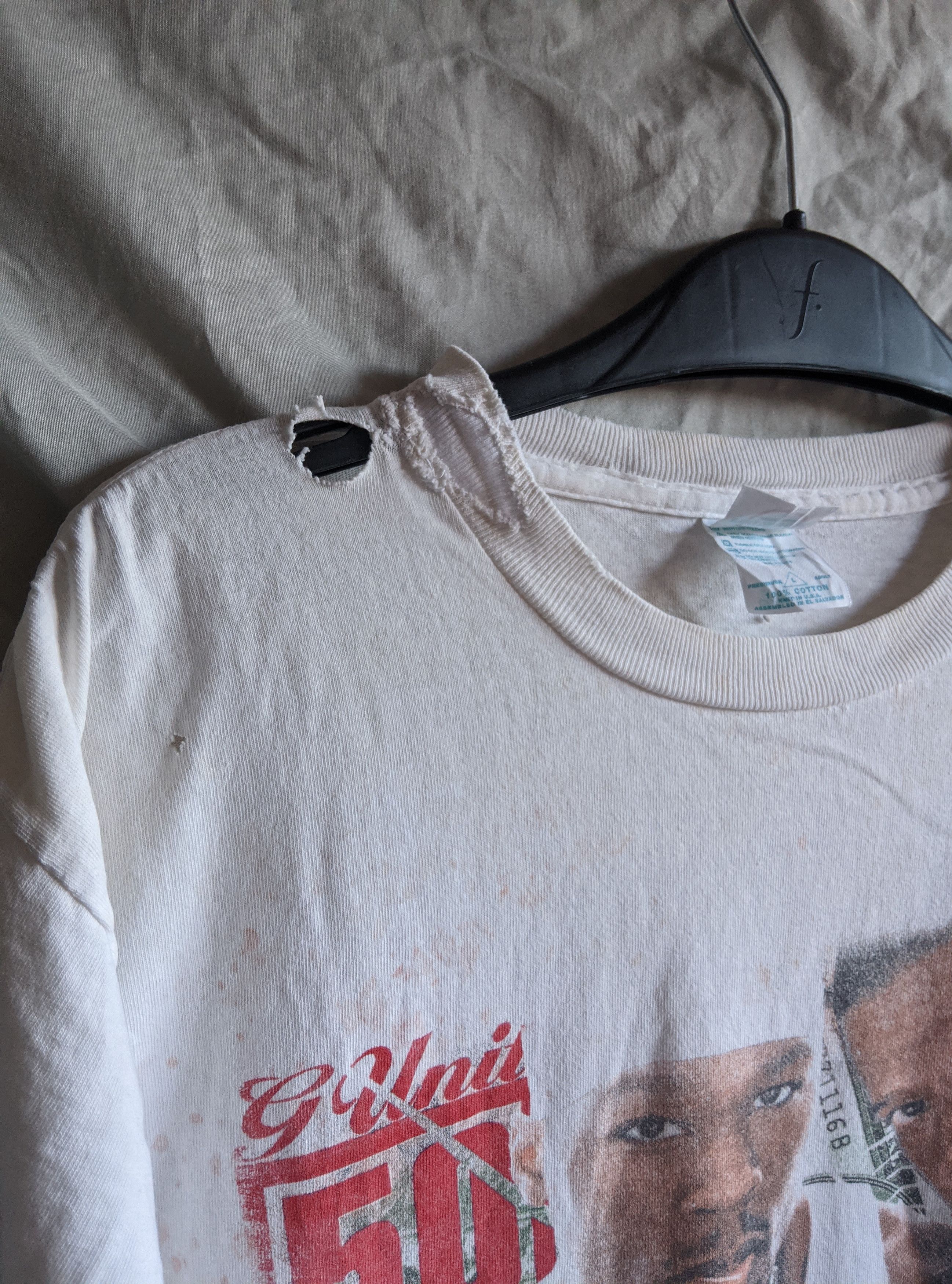 Rap Tees Vintage 2003 thrashed jayz 50cent raptee distressed ERD Size US L / EU 52-54 / 3 - 21 Thumbnail