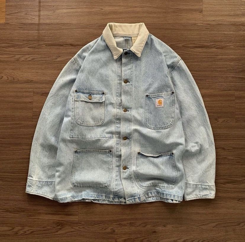 Vintage Rare Vintage Carhart 80s Chore Denim Jacket | Grailed