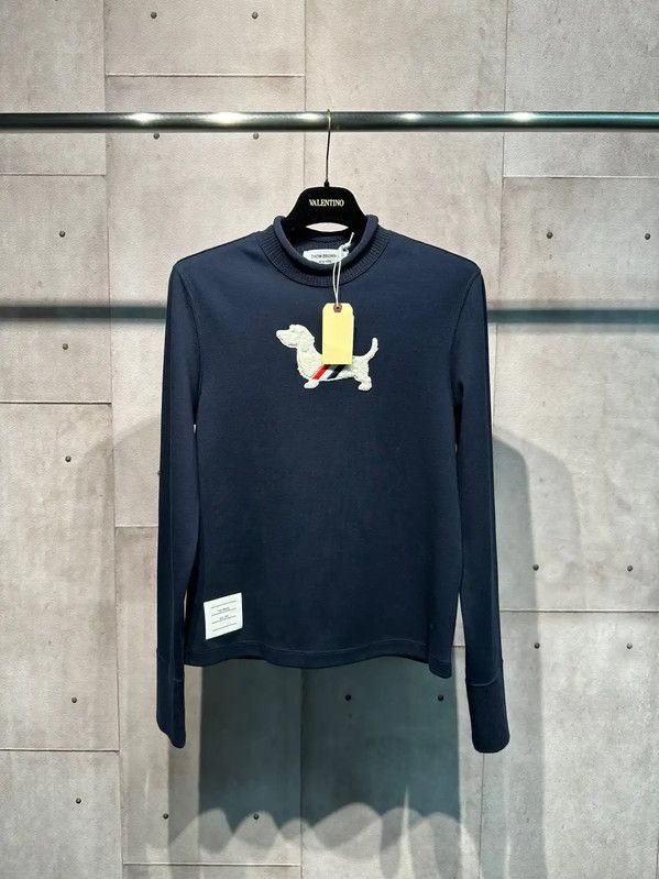 Thom Browne Thom Browne Winter Blue Cotton Women's Sweatshirt 0089 Size M / US 6-8 / IT 42-44 - 1 Thumbnail