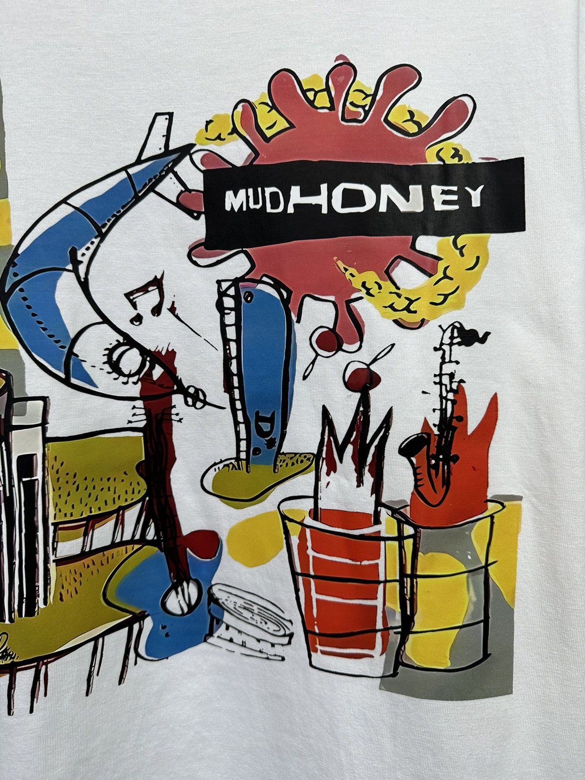 Band Tees × Vintage Mudhoney Rocket TShirt Band tee Men White L Size US L / EU 52-54 / 3 - 7 Thumbnail