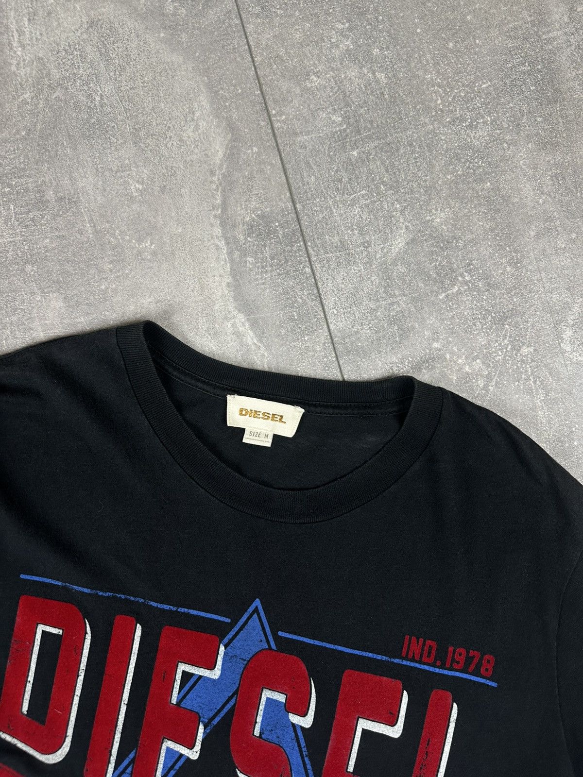 Diesel Diesel Vintage Overprint Logo Mens T-Shirt Size US M / EU 48-50 / 2 - 3 Thumbnail