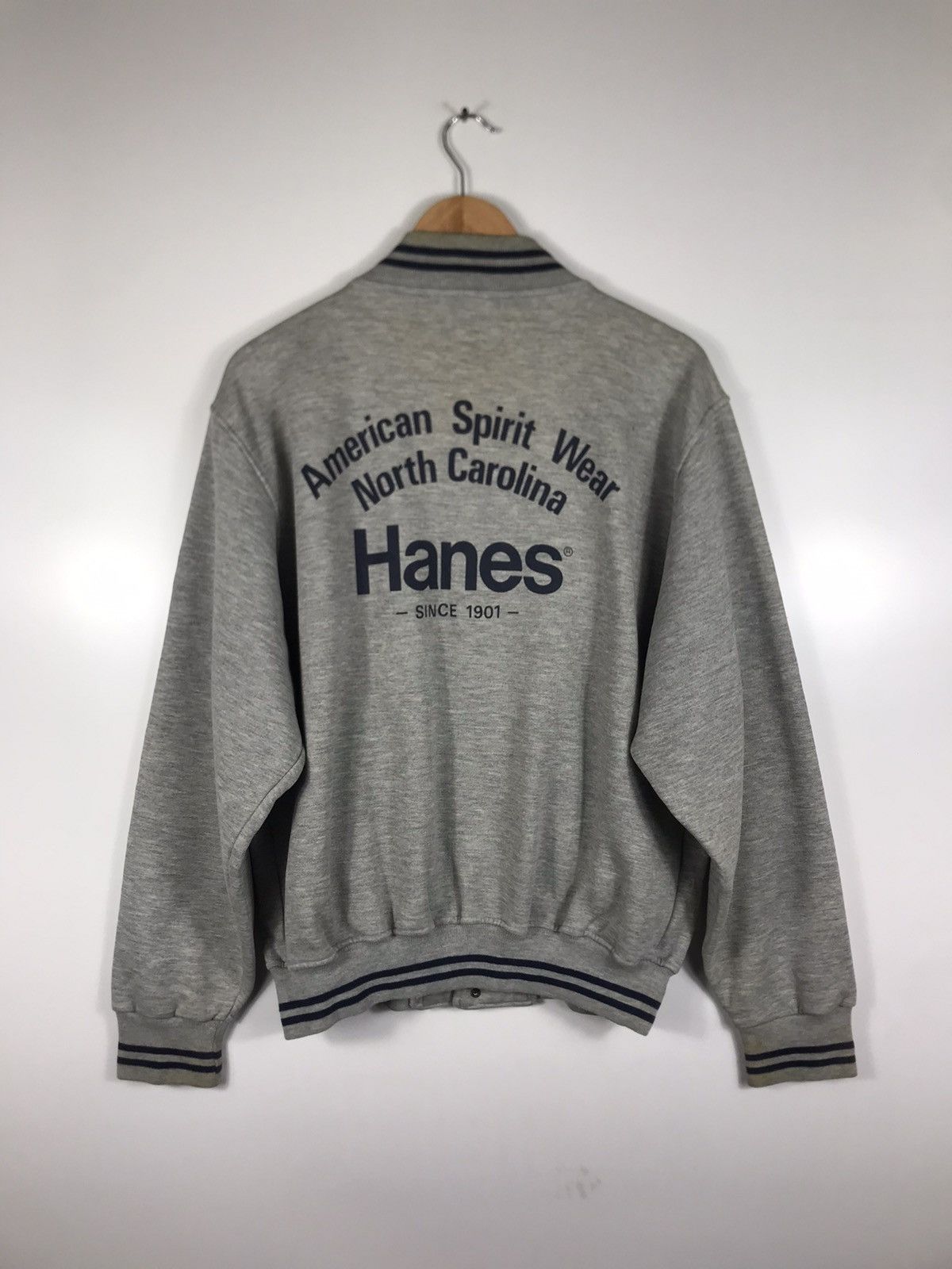 Hanes × Vintage ⚡️Vintage Hanes North Carolina Varsity Jacket Size US L / EU 52-54 / 3 - 13 Thumbnail