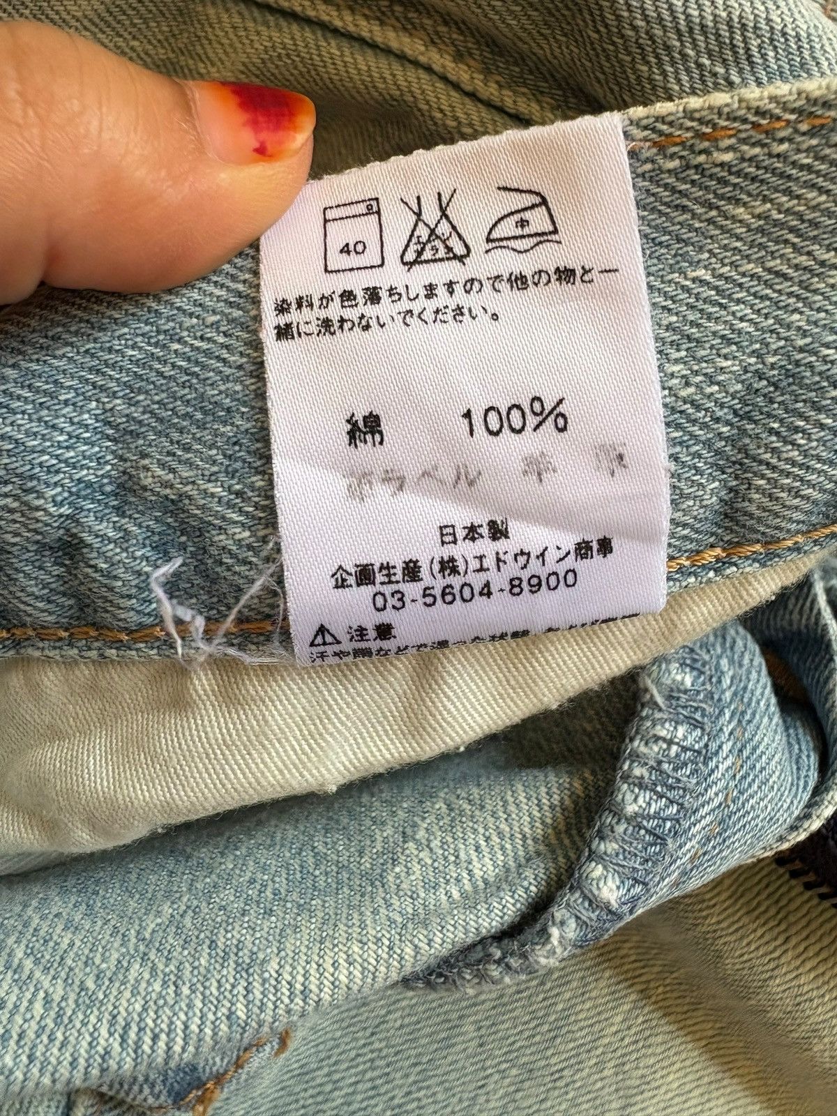 Edwin × Japanese Brand Vintage Edwin 503 Mud Wash Bootcut Flare Jeans Size US 30 / EU 46 - 11 Thumbnail