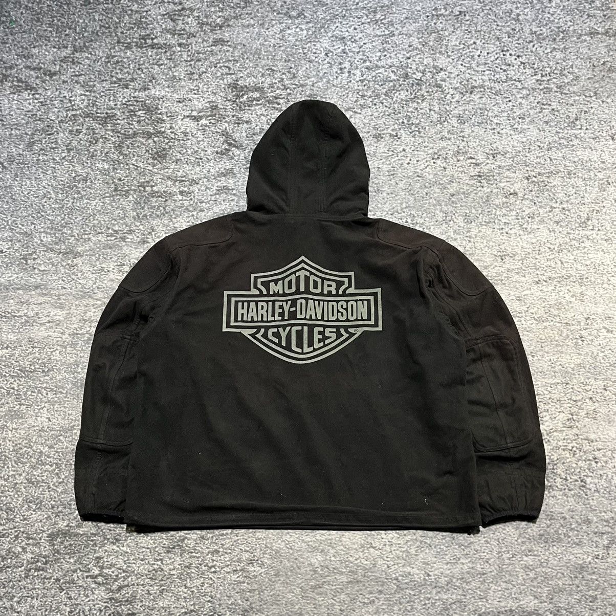 Harley Davidson VINTAGE HARLEY DAVIDSON BIKER LOGO WEATHERPROOF 1/4 JACKET Size US XL / EU 56 / 4 - 2 Thumbnail