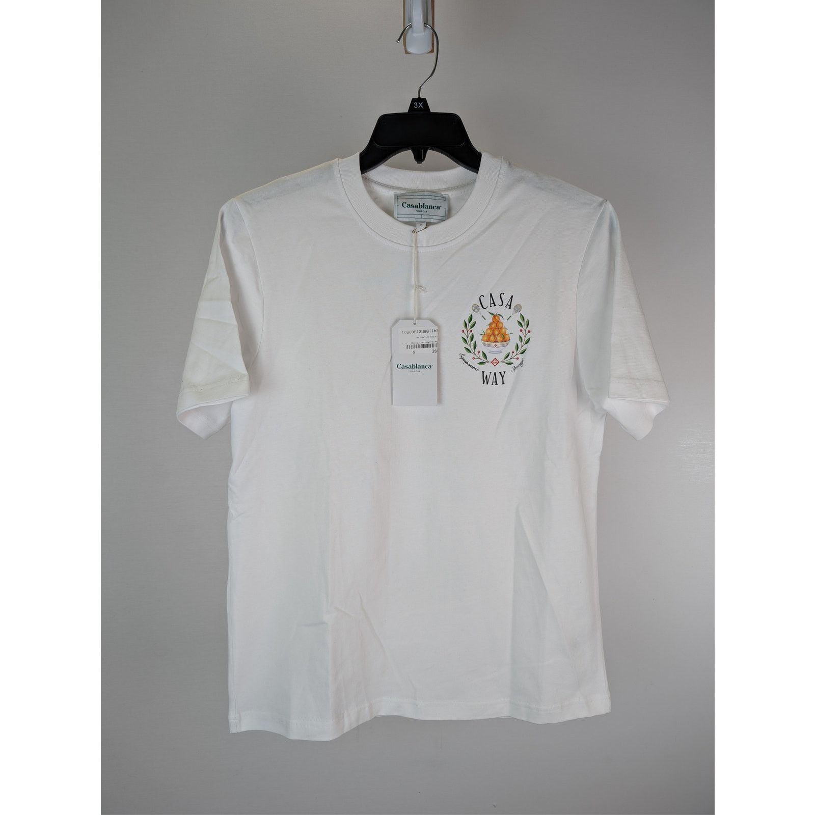 Casablanca o1rshd1 CC20 Casa Way Printed T-Shirt White Jersey in White Size US S / EU 44-46 / 1 - 3 Thumbnail